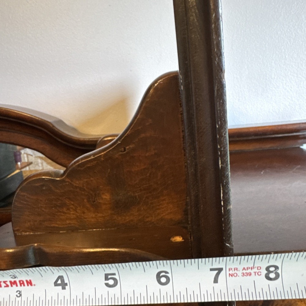 16" Vintage Wood Wall Mount Shelf Country Cottage - Picture 7 of 14